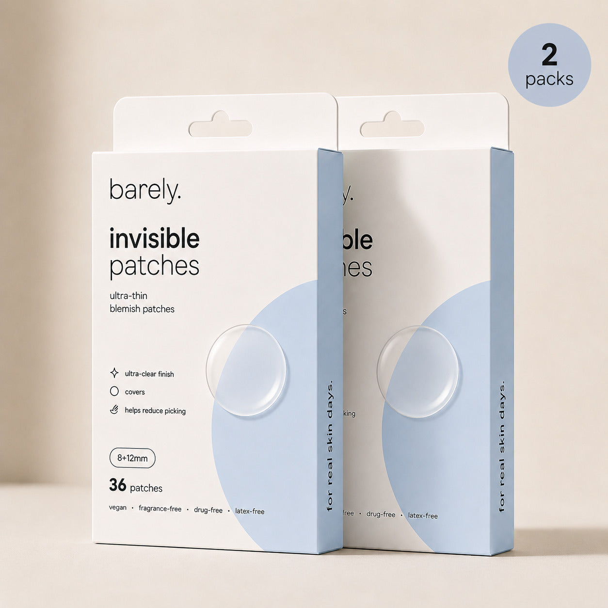 barely. invisible patches